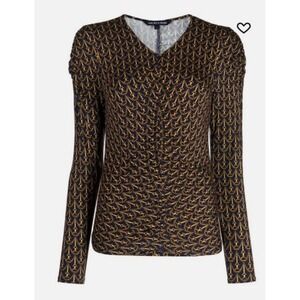 VERONICA‎ BEARD "Neeta" Top  Navy Multicolor $198 XS